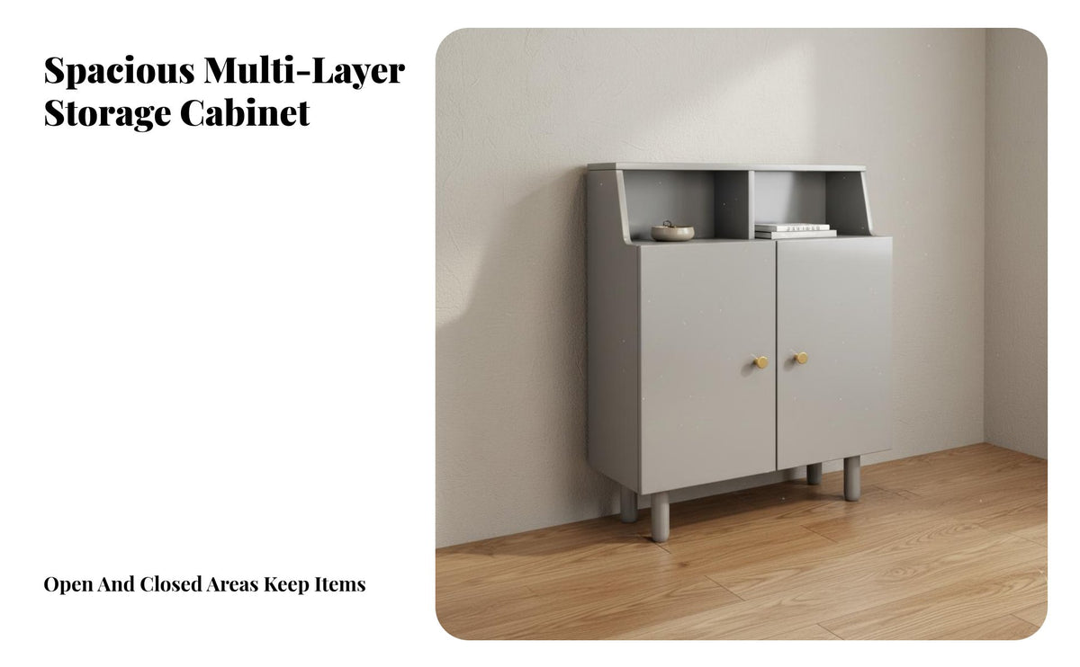 Solid Wood Shoe Cabinet with Bench Large Capacity Wooden Shoe Cabinet Space-Saving Design Sturdy Legs for Apartment Dwellers, Families, Homeowners, Foyer, Hallway, Mudroom, Closet