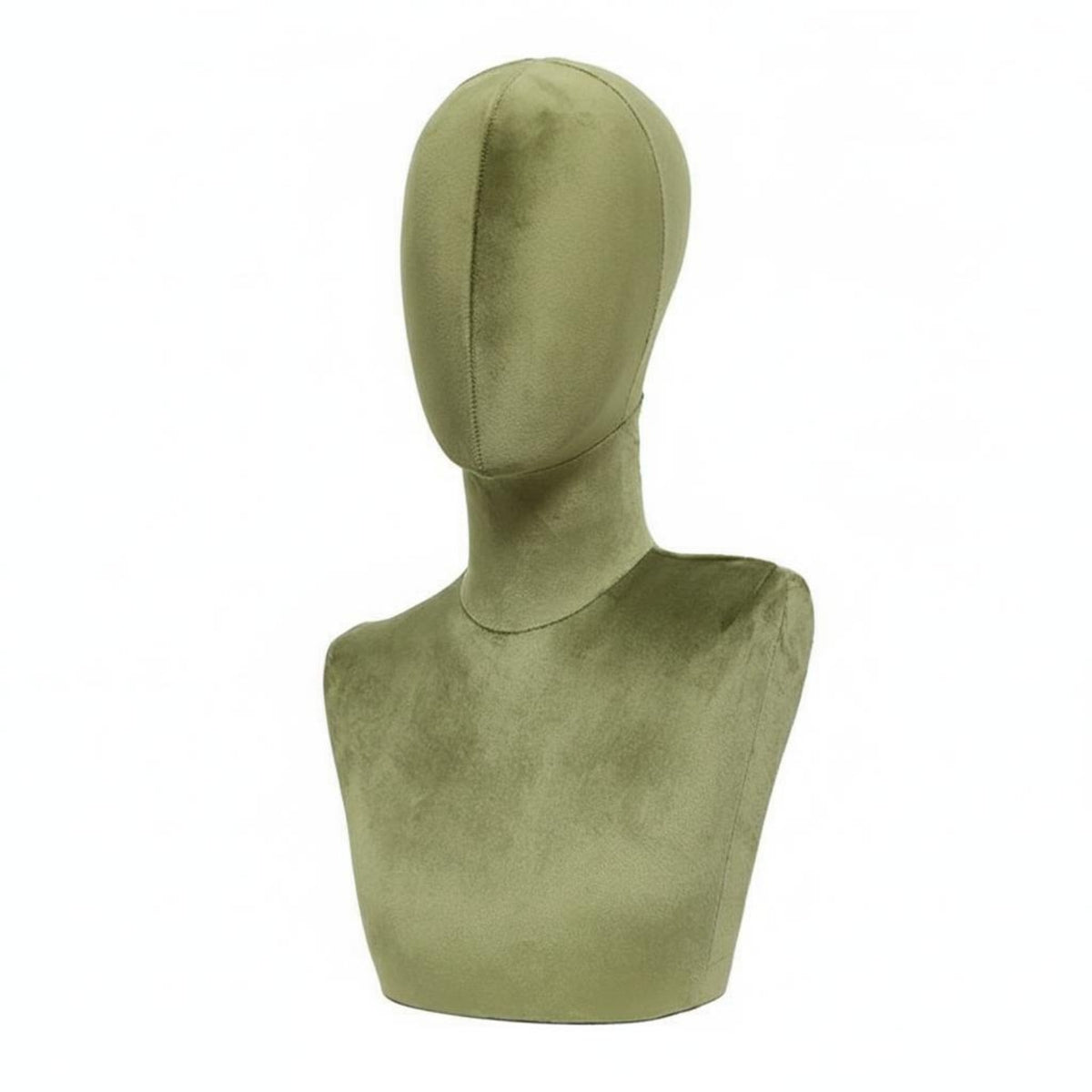 Velvet Head Mannequin Stable Base Velvet Mannequin Head Hairpiece Display Stand for Shop Owners
