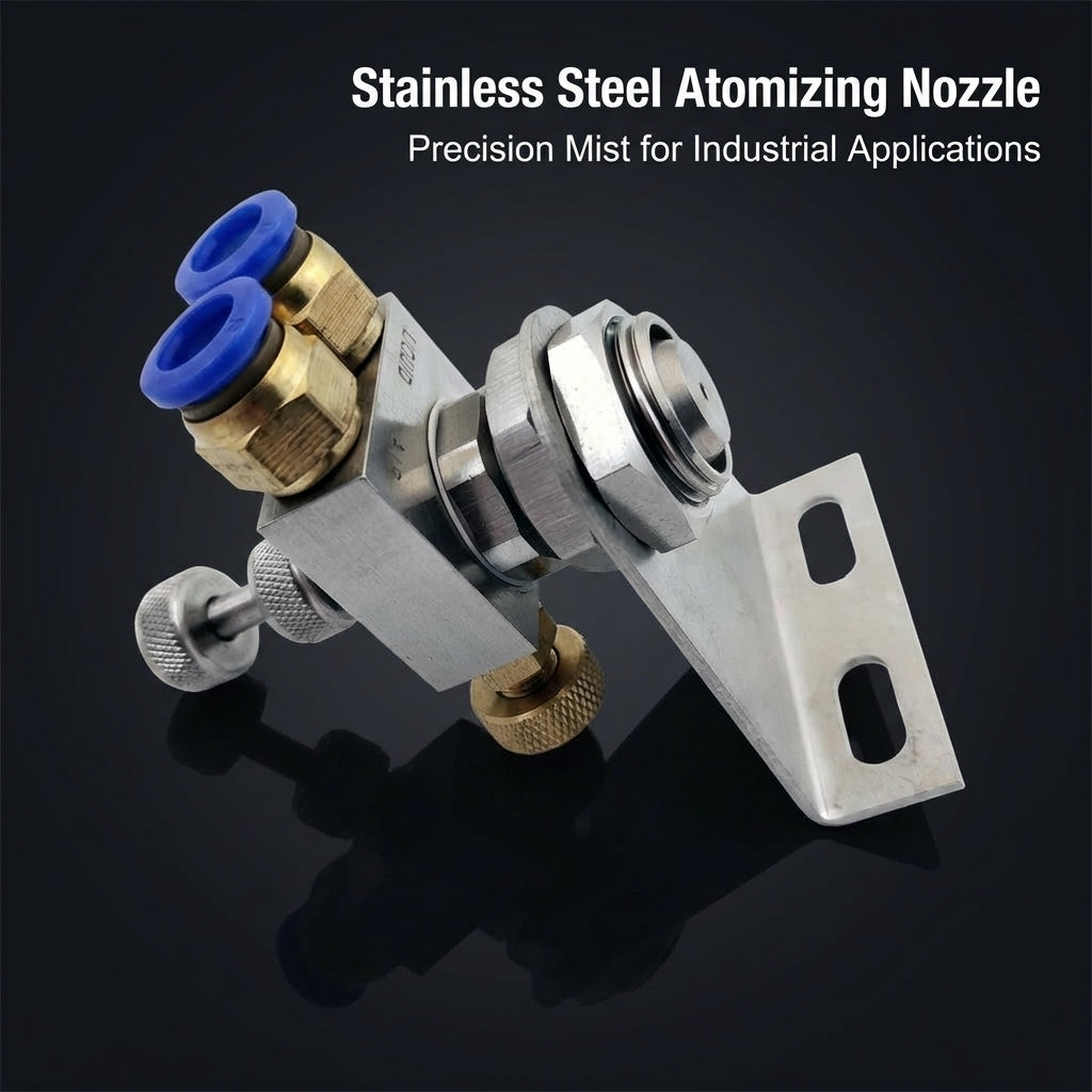 Misting Nozzle Stainless Steel, Nozzle Stainless Steel 4BSPT, 304 Stainless Steel Spray Tip, Fine Mist Humidification Nozzle