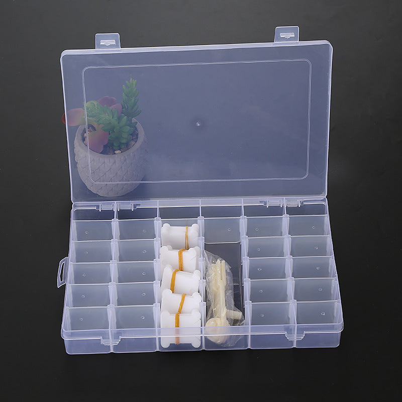 Embroidery Floss Organizer Box with Winding Boards and Yarn Winder