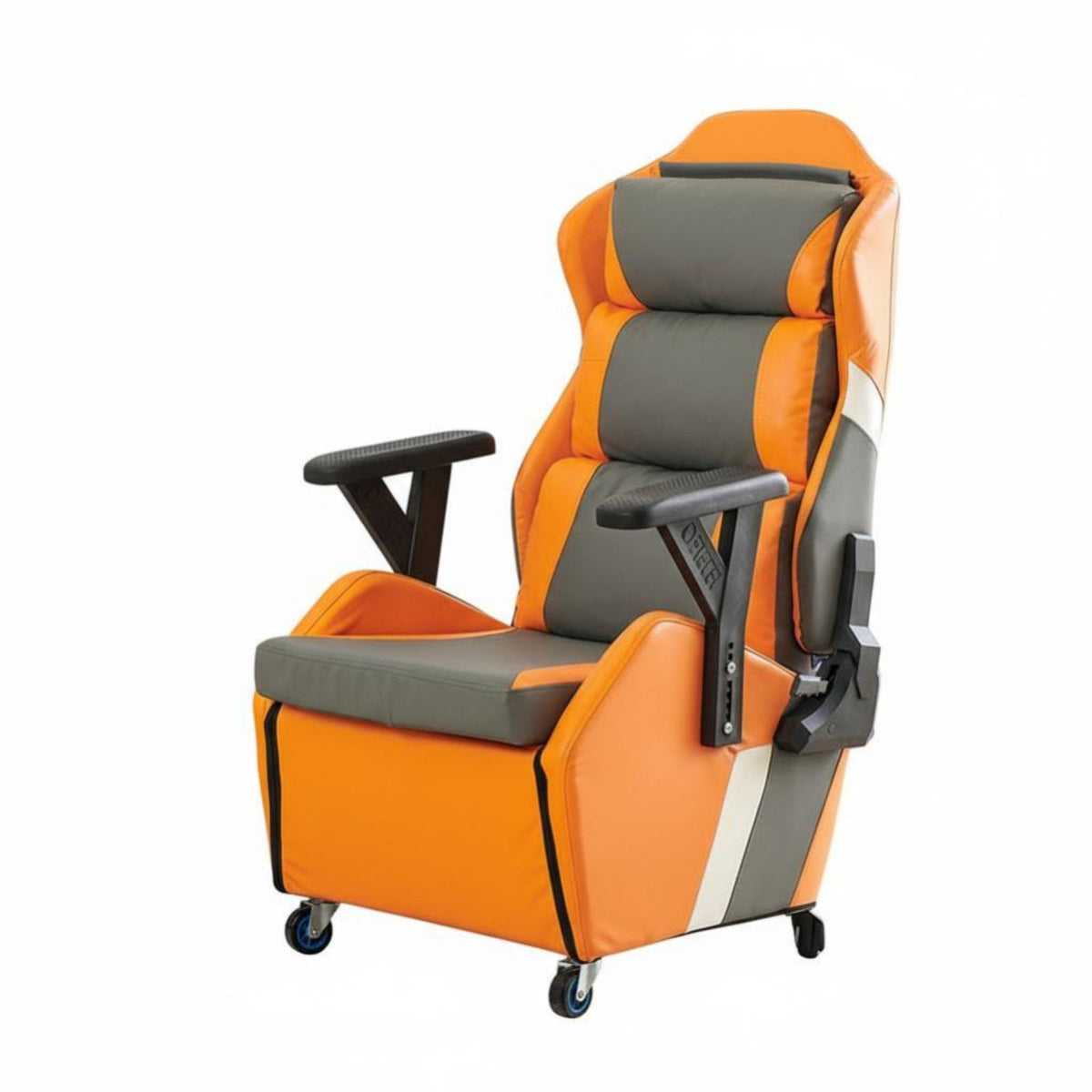 Gaming Chair with Footrest Reclining Spinerest Recliner Seat Headrest Pillow Highspine Design for Game Room, Internet Cafe