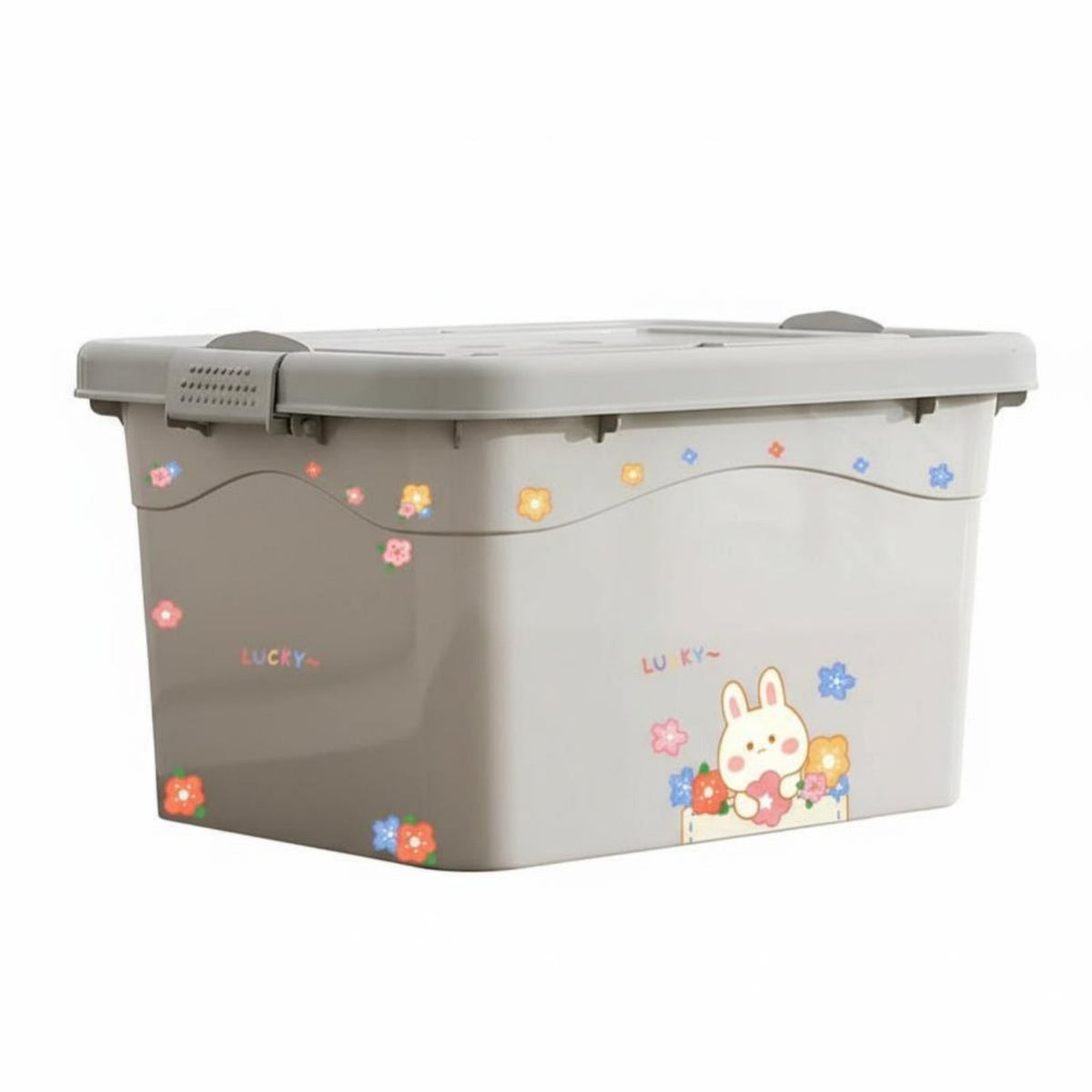 Wheeled Storage container Large Capacity Organizing Box Stackable Design for Dorm Room