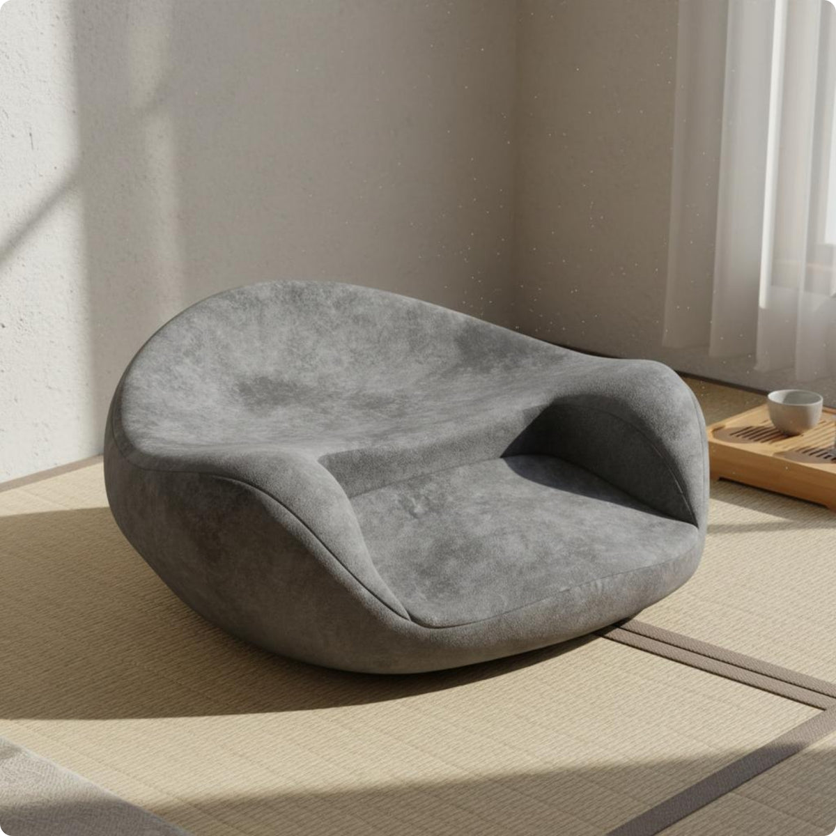 Memory Foam Meditation Cushion Anti-Slip Bottom Backrest Seat Cushion Velvety