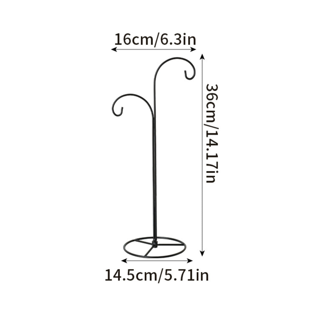 Ornaments Hanger Stand Sturdy Decorative Hook Stand Heavy Duty