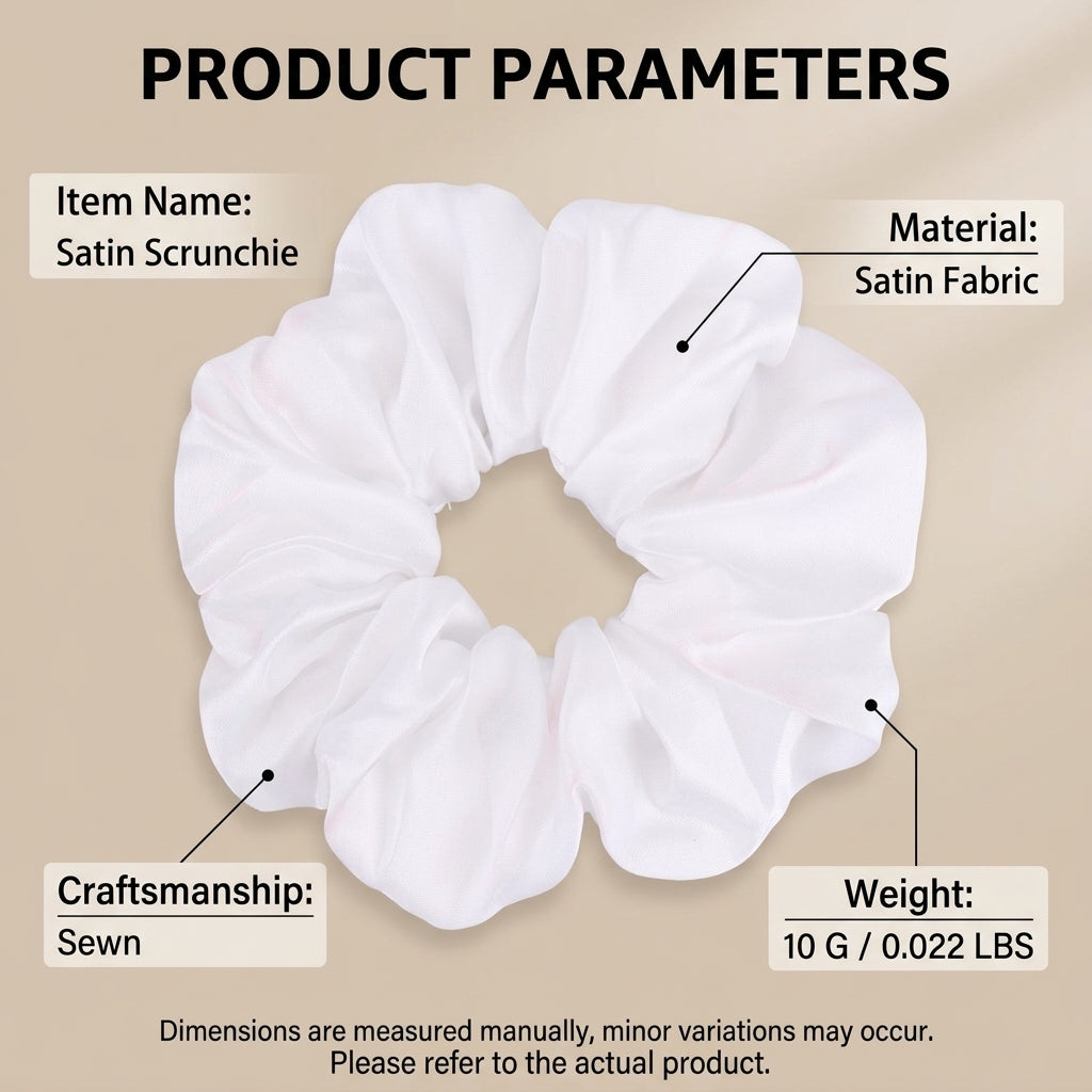 silk-like finish Elastic Ponytail Holders for Ladies, Ouchless Coated Workout Hair Ties, Matte Scrunchies Set for Women