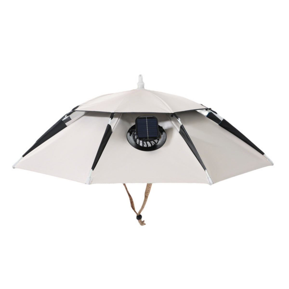 Handsunrestricted Umbrella Hat with Fan Cooling Solar Fan Hat Wide-Brim Breathable for Gardening