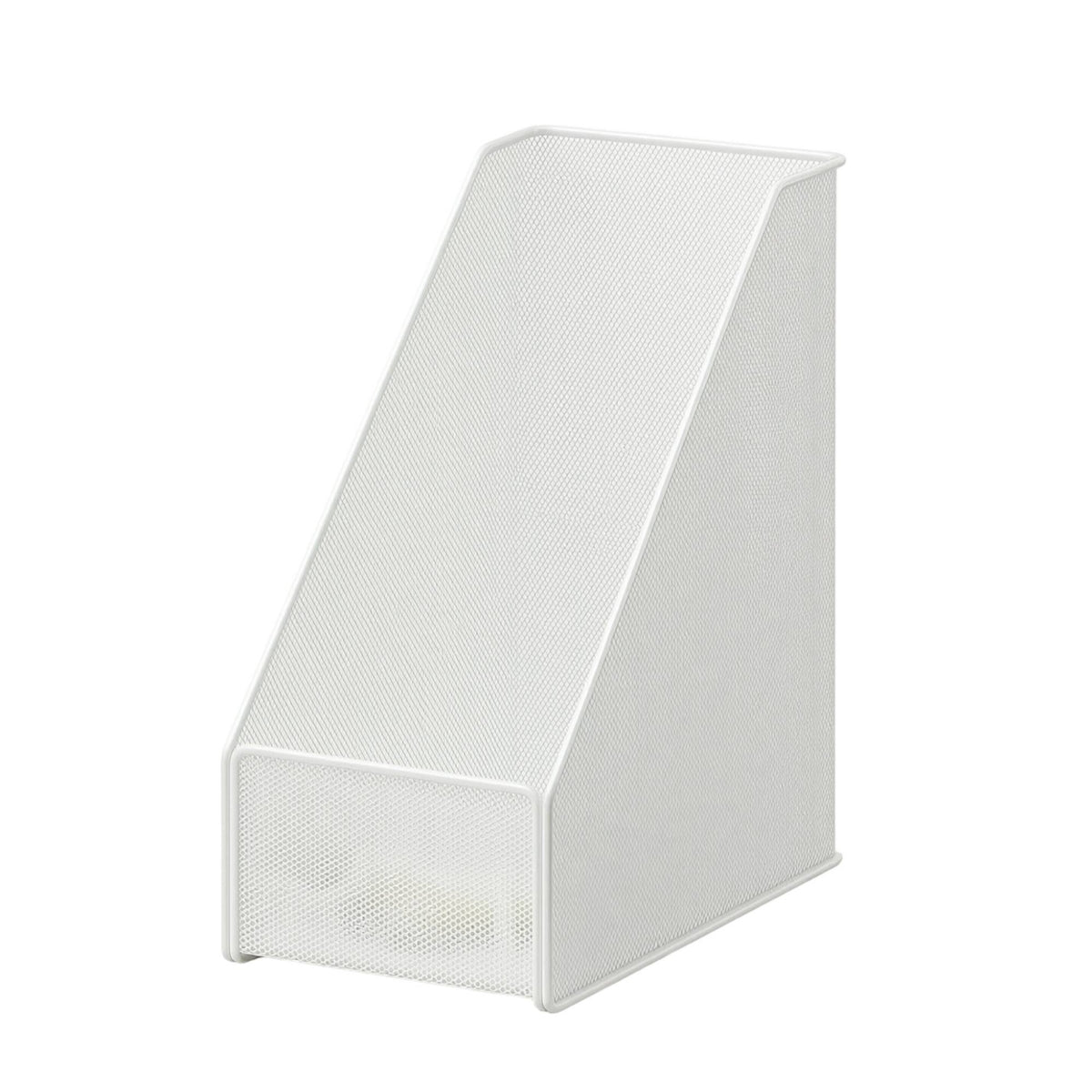 Vertical File Organizer Metal Mesh File Holder Space-Saving Upright Folder Organizer for Professionals, Students, Office