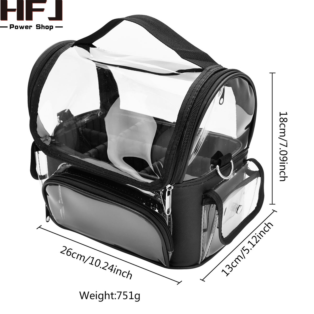 Handbag Toolbox PVC Transparent Waterproof Cosmetic Bag