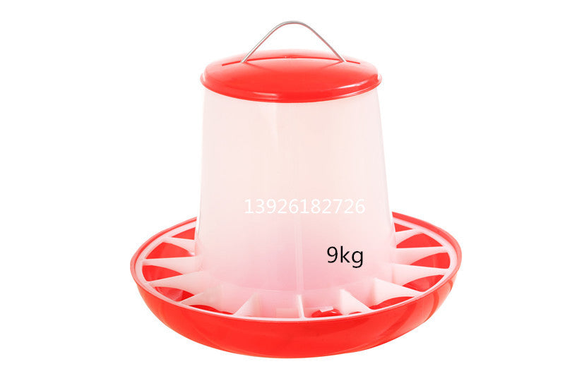 Automatic Chicken Feeder 9kg Capacity Poultry Feed Dispenser for Chicks and Chickens