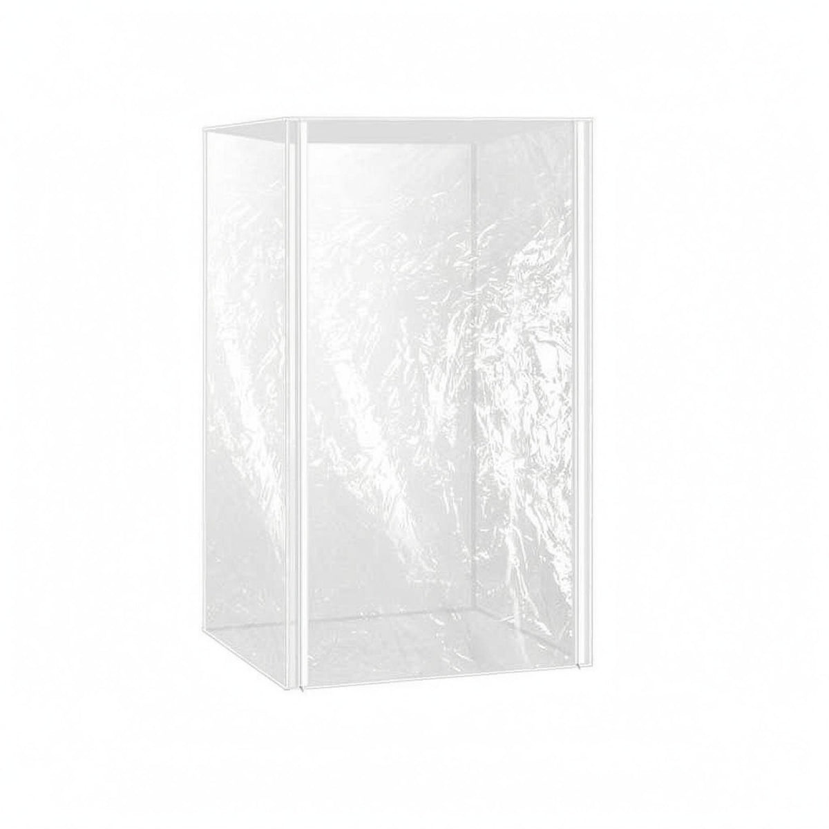 Transparent Dust Cover Crinkled Surface Food Service Gear Straight-Edged
