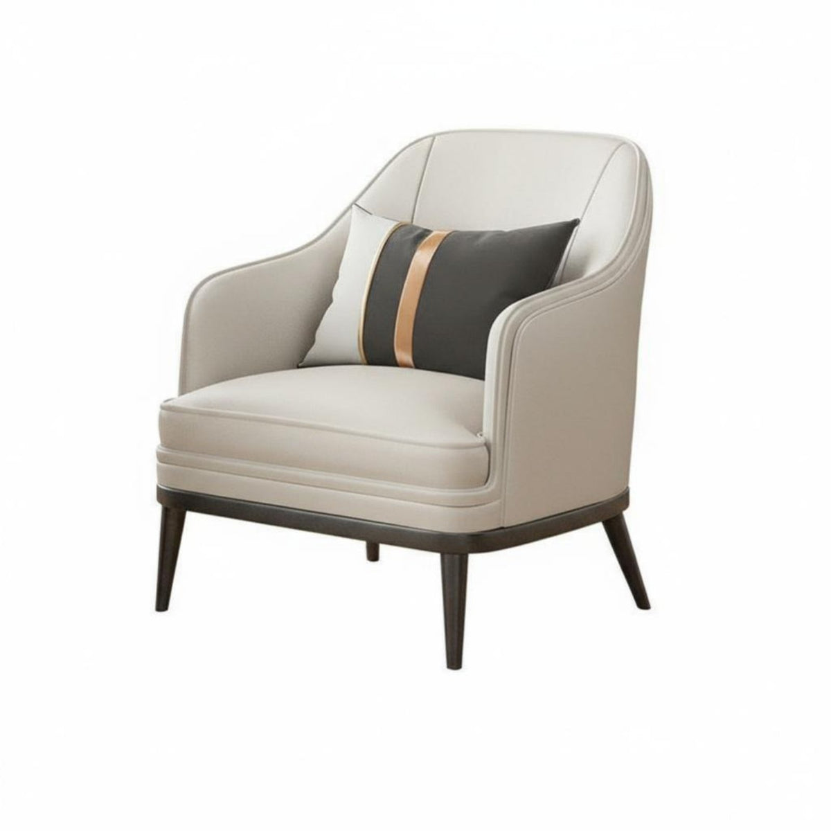 Modern Design Single-Seater Club Chair Versatile Design Armchair Soft Cushioning Seating Furniture Sleek Lines for Interior Designers, Business Owners, Hotel Lobby, Reception Area, Office, Lounge