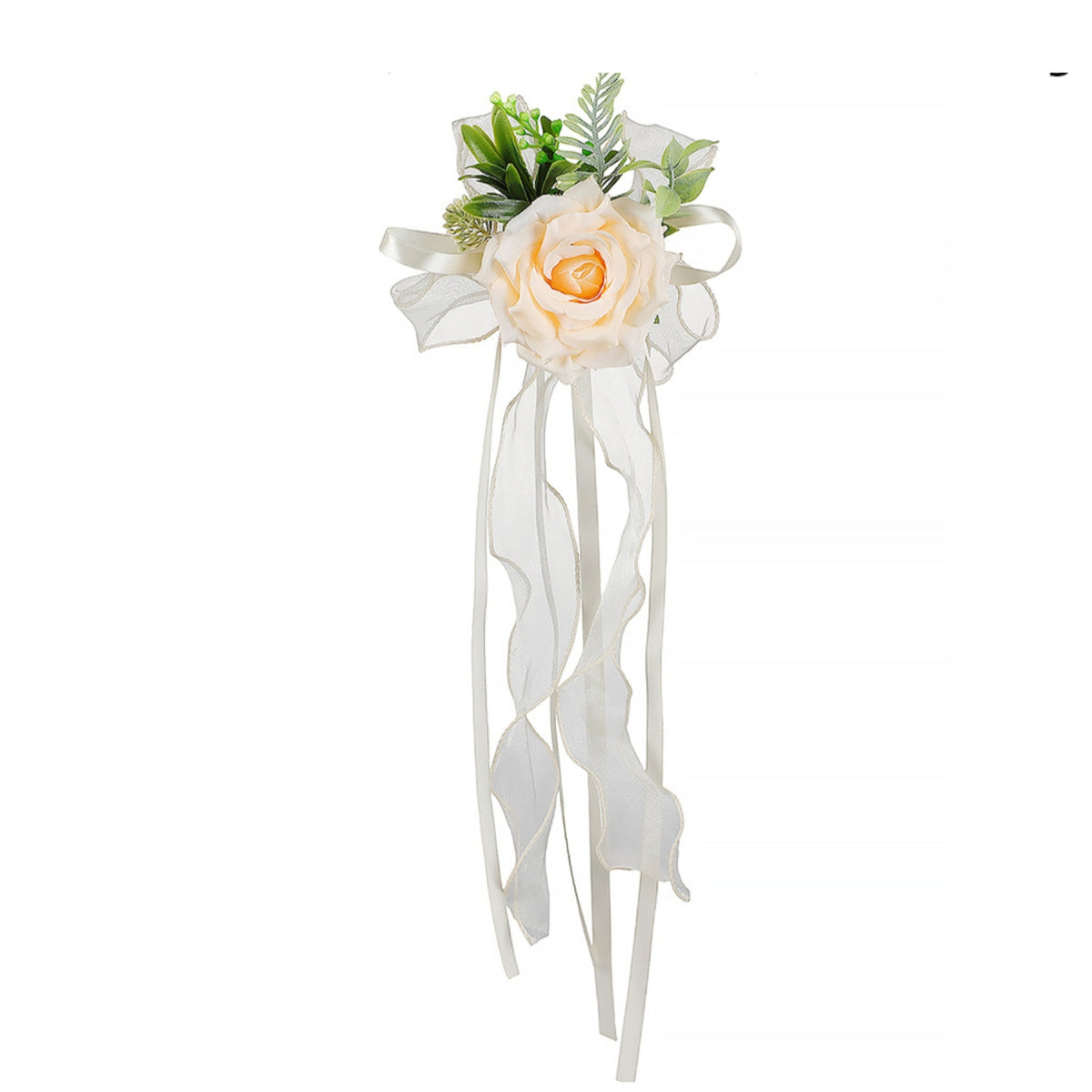 Car Flower with Ribbon Festive Ornament Decorative for Brides