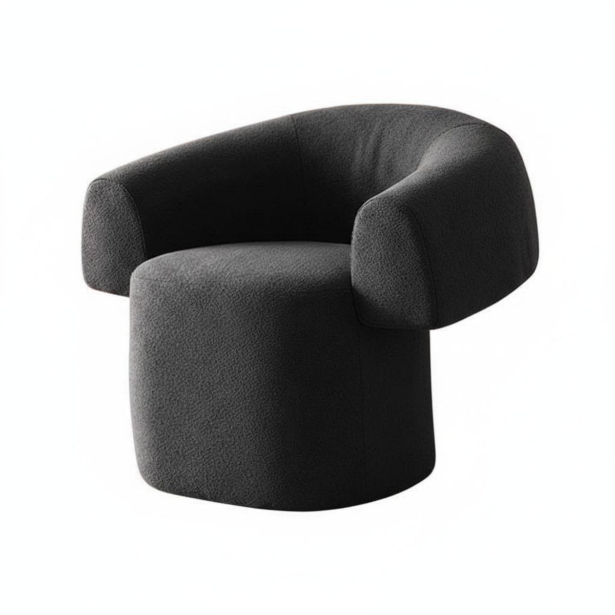 Upholstered Barrel Chair Light Luxury Indoor Seating Curated Aesthetic Comfortable for Adults, Readers, Living Room, Hotel
