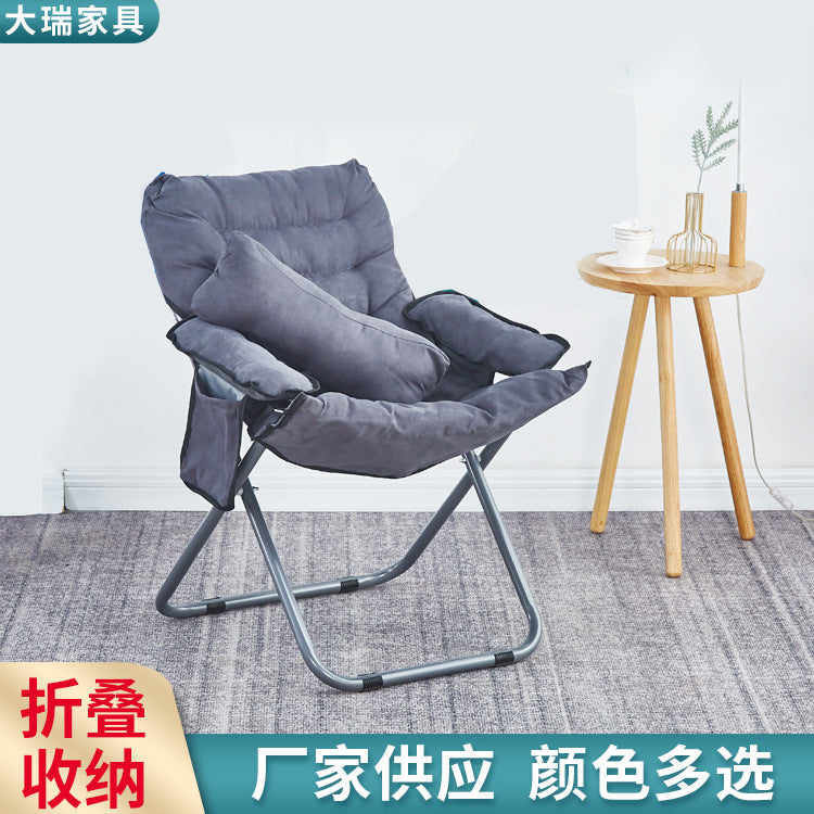 Foldable Single Sofa Chair with Adjustable Backrest for Dorm, Bedroom, Balcony, and Leisure