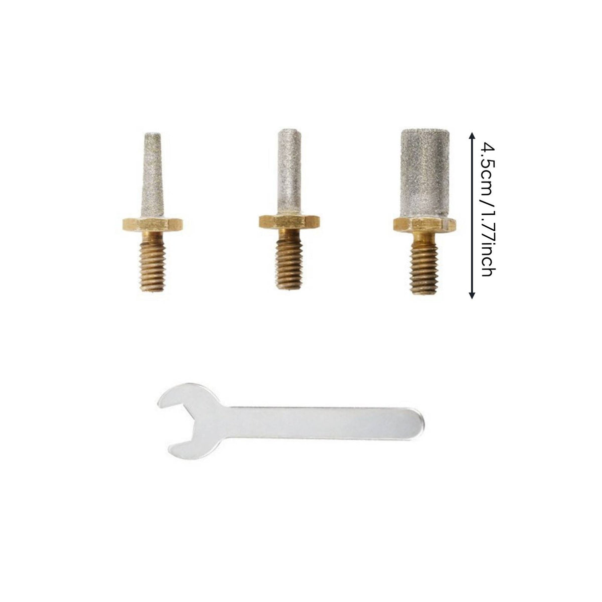 4 Pieces Crystal Grinder Set High-Strength Spiral Grinding Wheel Long-Lasting
