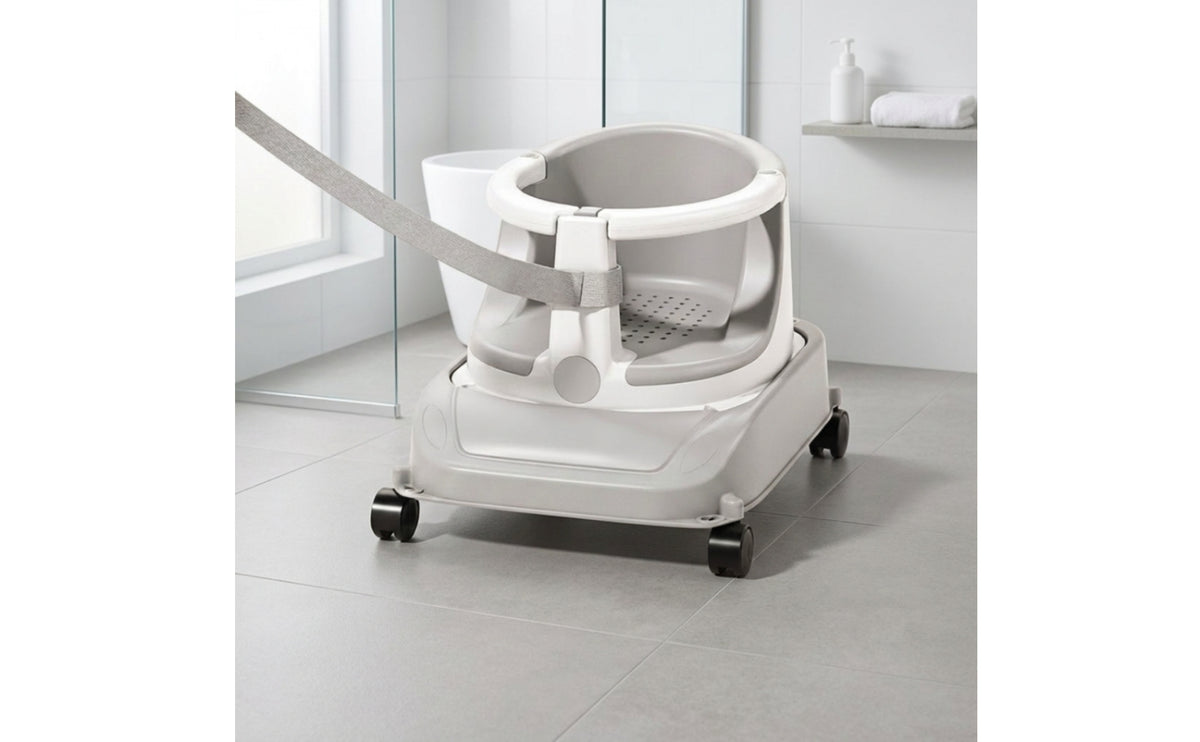 Swivel Baby Rolling Seat Mobile Baby Floor Seat with Wheels Ergonomic Two-Tone for Infants, Toddlers, Playroom