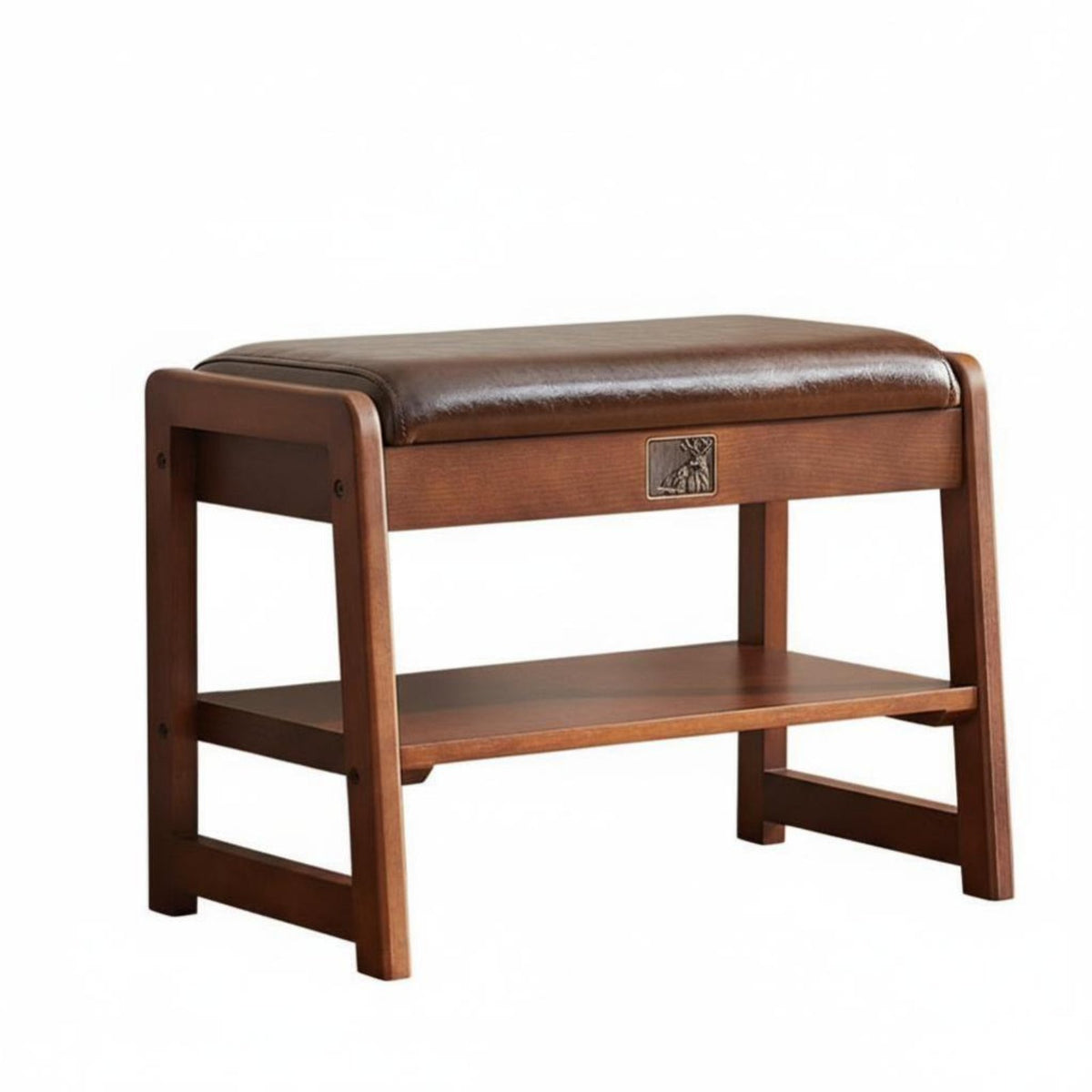 Upholstered Entryway Stool Comfortable Padded Seat for Living Room, Homeowners