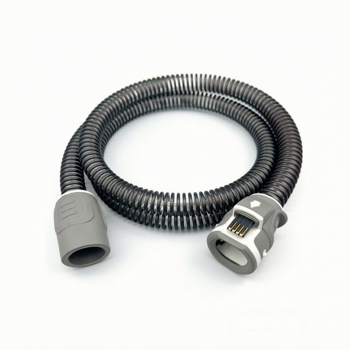 Heated Hose with Electrical Connector Flexible Medical Tubing Non-Kinking