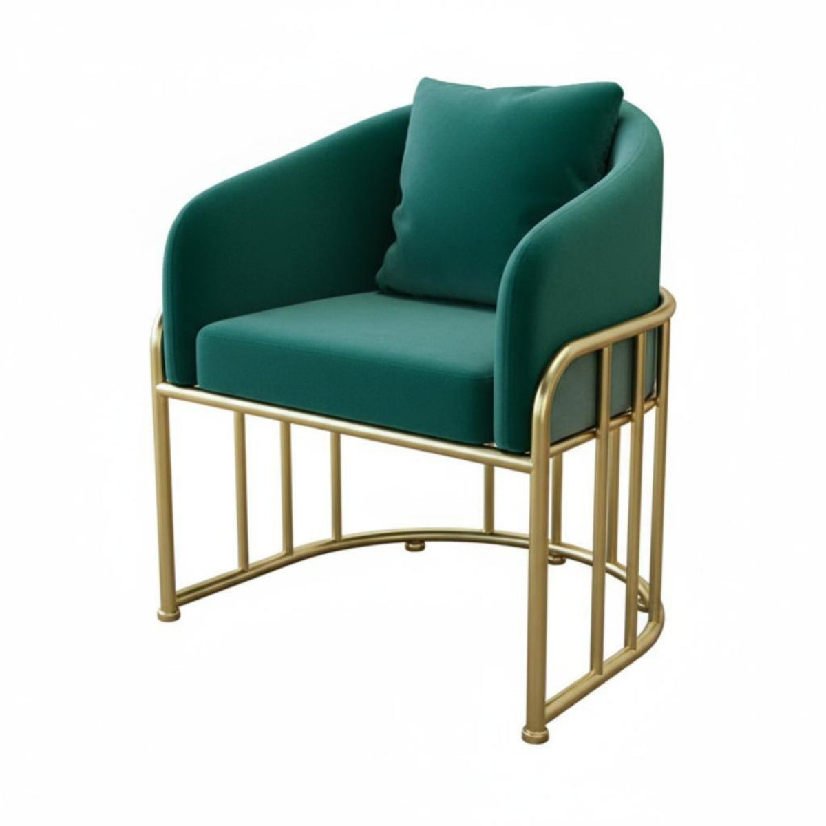 Wireframe Armchair Nordic Design Single Sofa Sturdy Iron Frame Minimalist Design for Adults, Readers, Cafe, Boutique