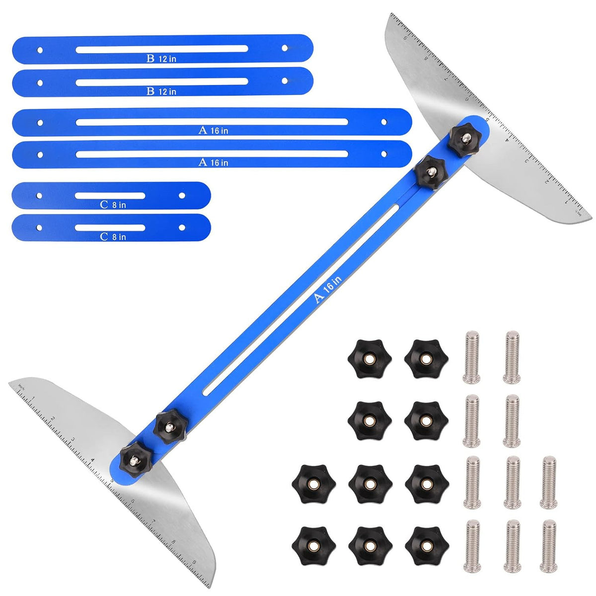 New Household Stair Telescopic Ruler Multifunctional Folding Ruler Home Stair Decoration Tool