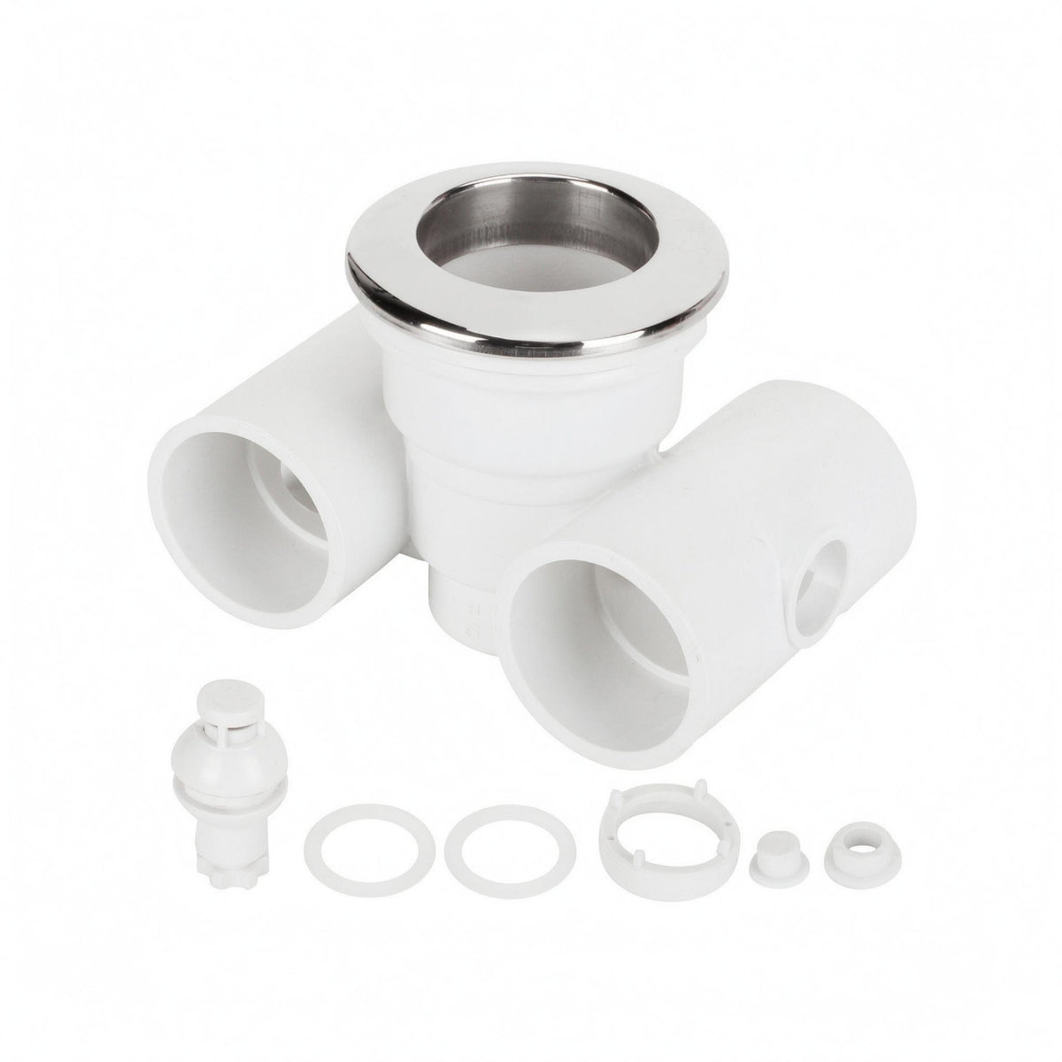 Embedded Install Pool Massage Nozzle Water Air Connection Spa Massage Nozzle Round Outlet White Plastic
