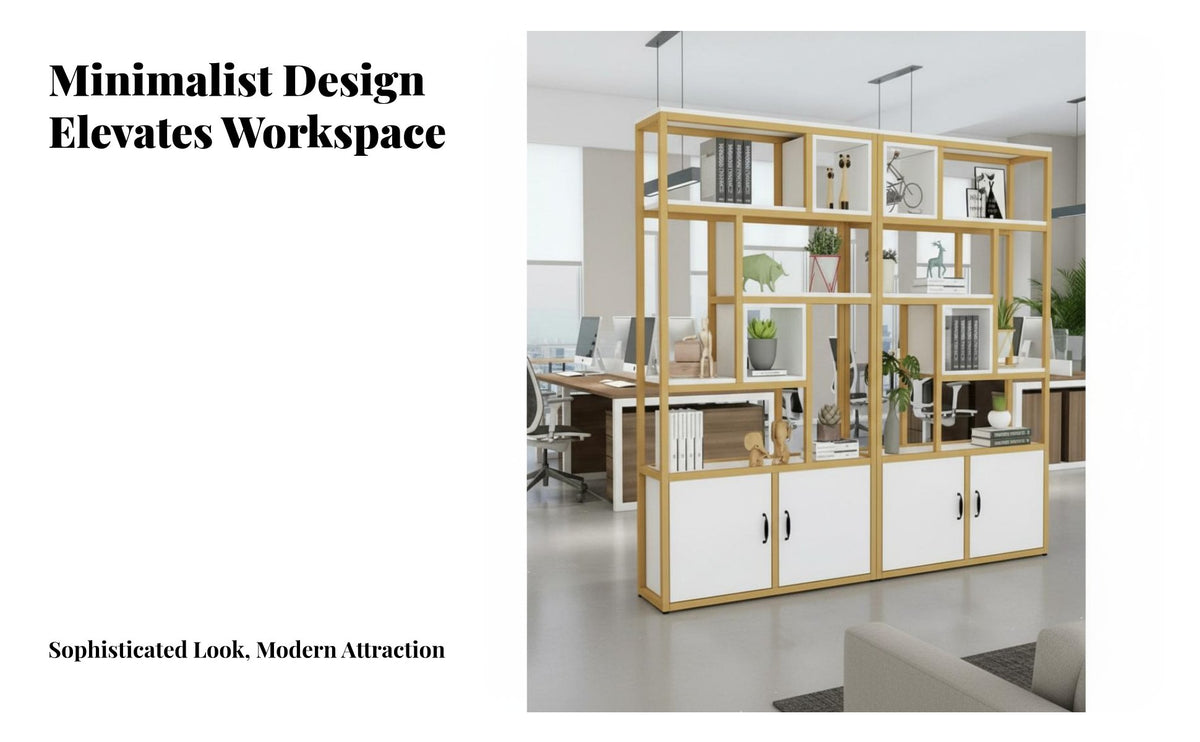 Multi-Functional Room Divider Bookcase Multifunctional Freestanding Partition Shelf Sturdy Construction Modern Bookcase Cabinet Space-Saving for Homeowners, Business Owners, Students, Entryway, Hallway, Bedroom, Small Areas