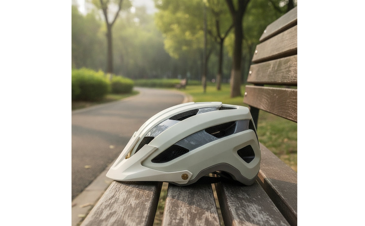 Washable Helmet with Brim Adjustable Cycling Helmet with Visor Vented Sun Protection for Commuters, Cyclists