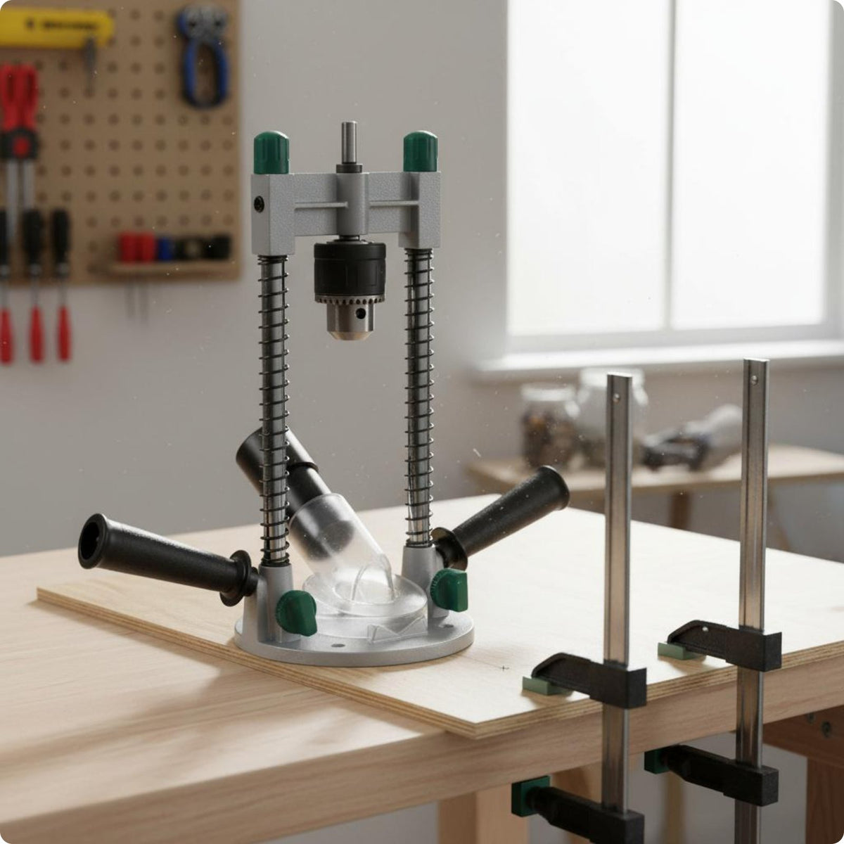 Adjustable Press Stand Precision Drilling Hand Stand Angled Holes