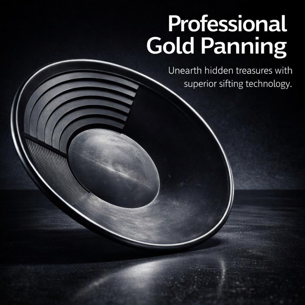Gold Sifting Classifier Tray, Lightweight Gold Prospecting Pan, Gold Washing Pan with Vial, Gold Sand Purifying Pan, Manual P