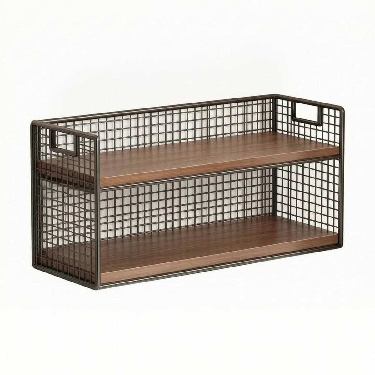 2-Tier Rack Compact 2 Tier Storage Shelf Vertical Metal Wire Shelf