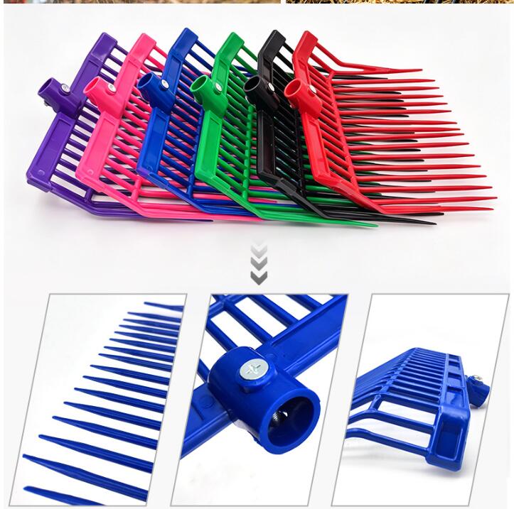 16-Tine Plastic Manure Fork for Stable Cleaning