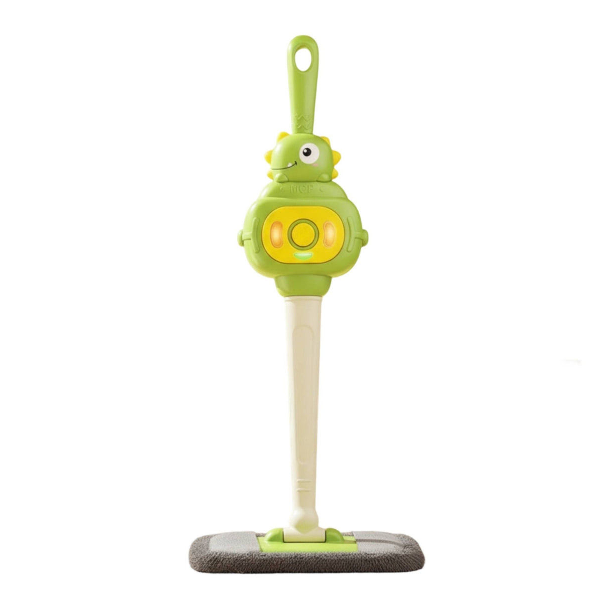 Light-up Toy Mop with Lights and Sounds Realistic Pretend Play Floor Mop Easy-to-Hold Toy Sweeper Singing for Children