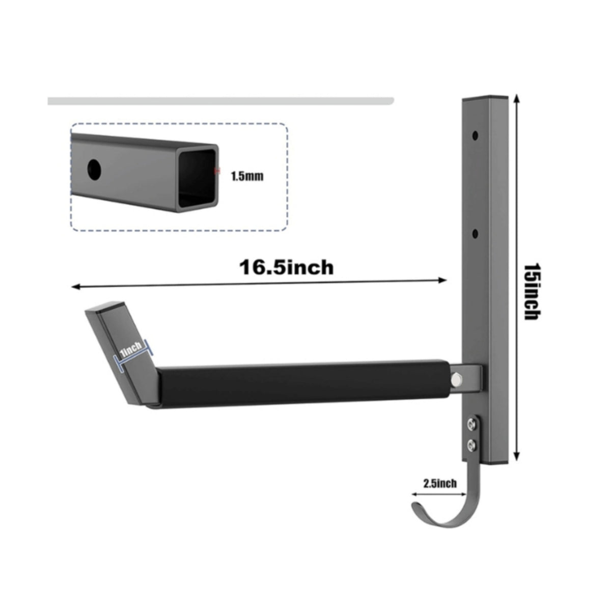 Wall-Mounted Kayak Hook Space Saving Wall Mounted Garage Hooks Easy Installation