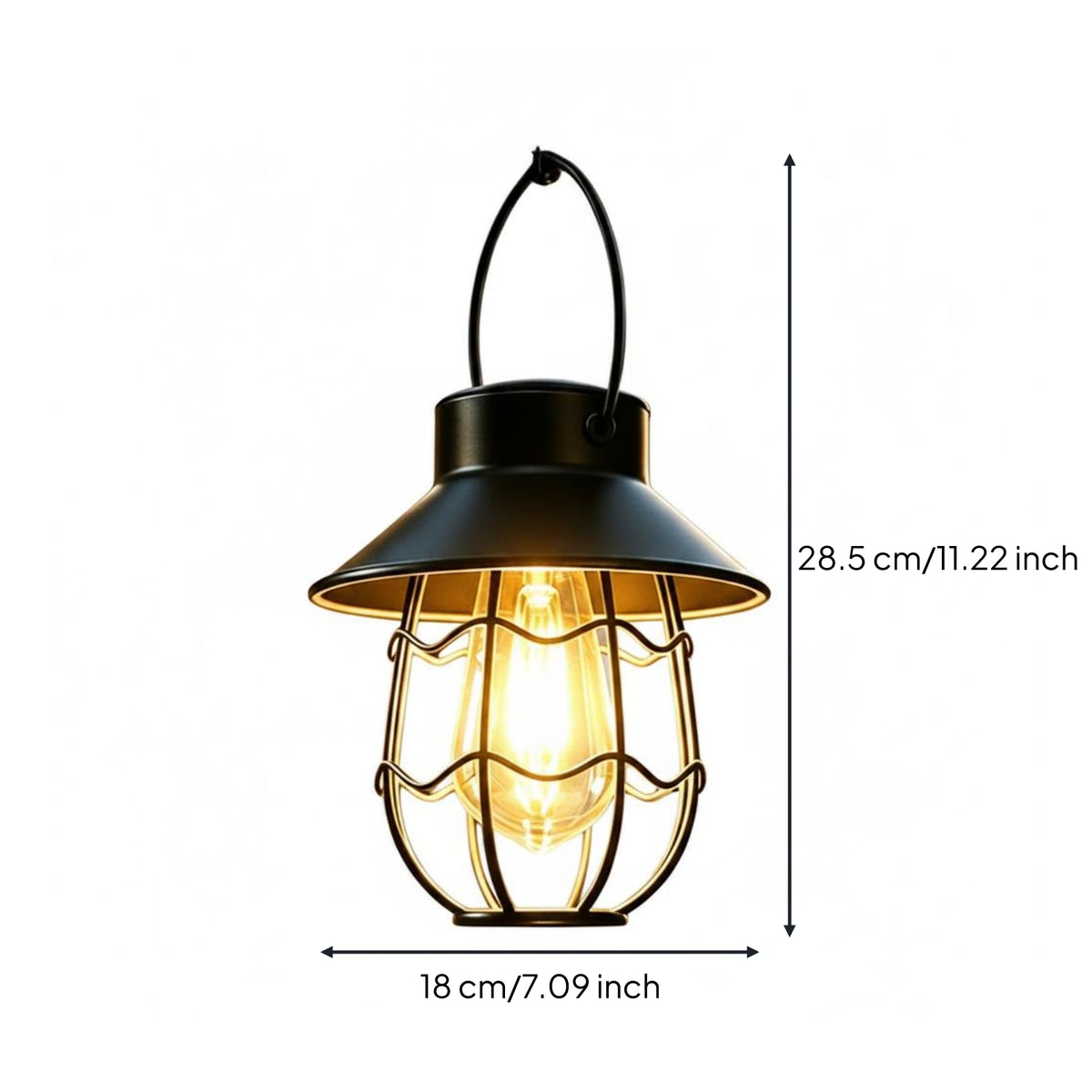 Wavy Openwork Lantern Uncovered Frame Outdoor Lighting Energy Saving