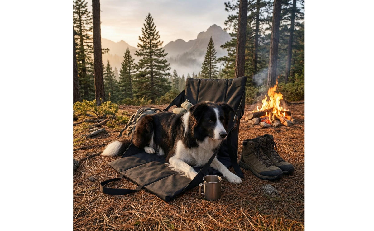 Carrying Straps Foldable Pet Chair Cushion Stitched Portable Pet Seat Cushion for Travel, Home Seating