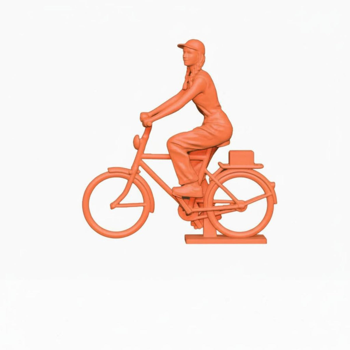 Miniature Cyclist Figurine Collectible Two-Wheeler Cyclist Scale Model Tiny Person on Bike Model High Fineness Display Scene