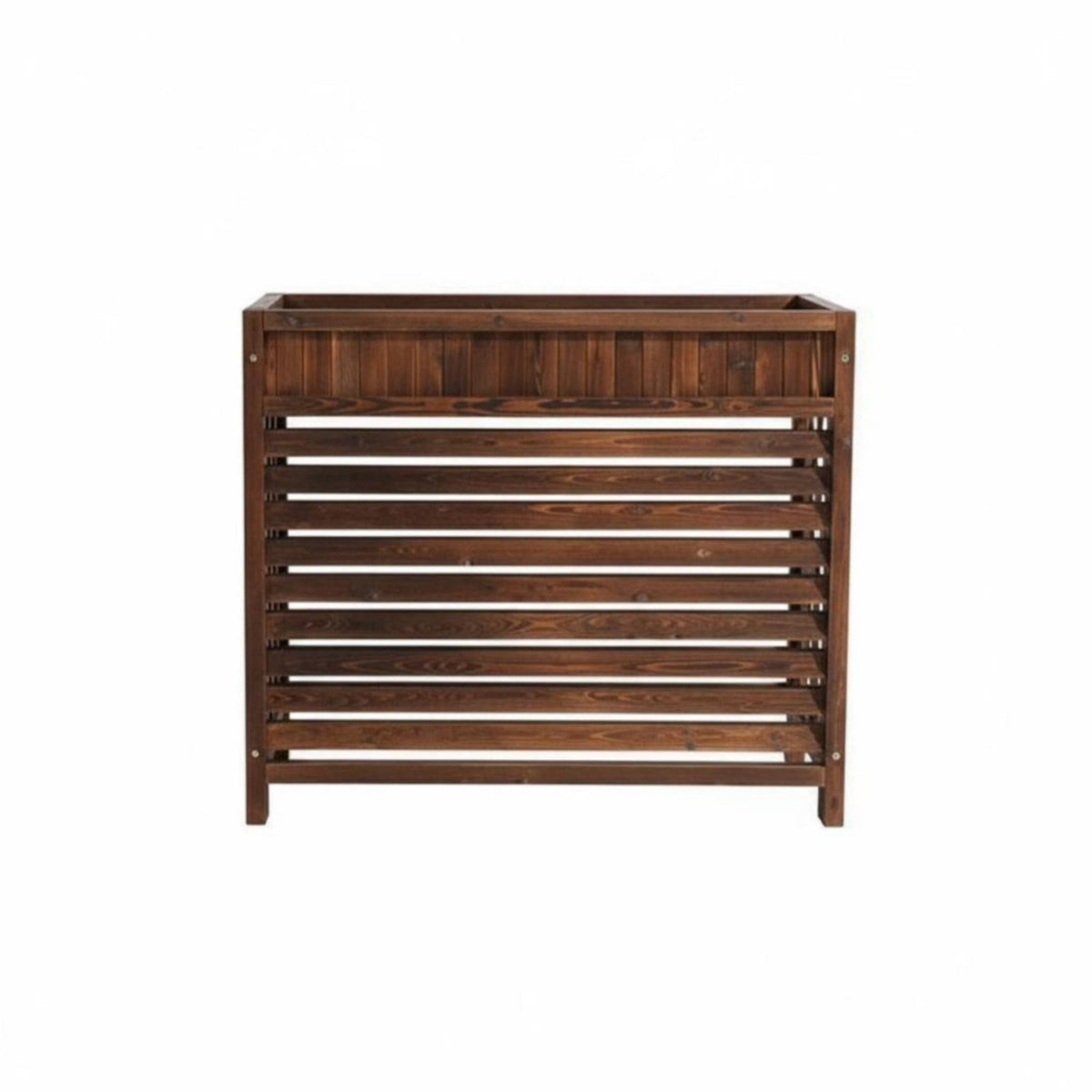 Decorative Louvered air conditioner Unit Cover Weather-Resistant Louvered Air Conditisingler Cover Weatherproof Plant Stand Multi-Functional for Garden aficionados, Apartment Dwellers, Property Managers, Balcony, Patio, Bair conditionerkyard, Yard