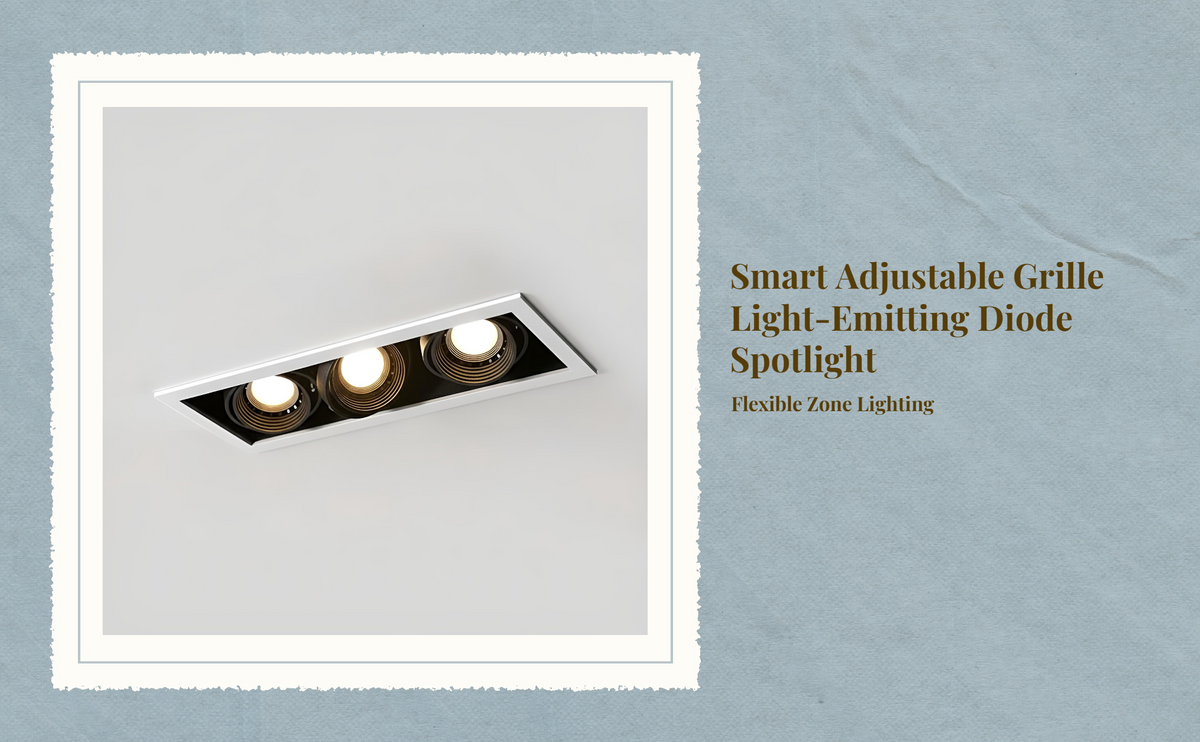 Adjustable LED ceiling spotlight