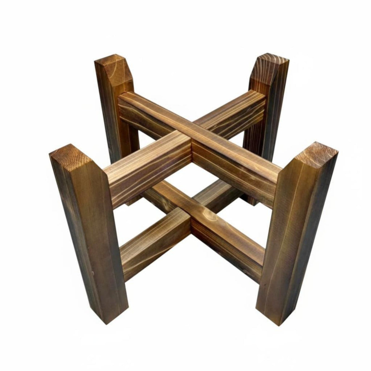 Wheeled Plant stand hardwood Wood Construction Pot Pedestal Multi-Purpose With Rolling Casters for Balcony
