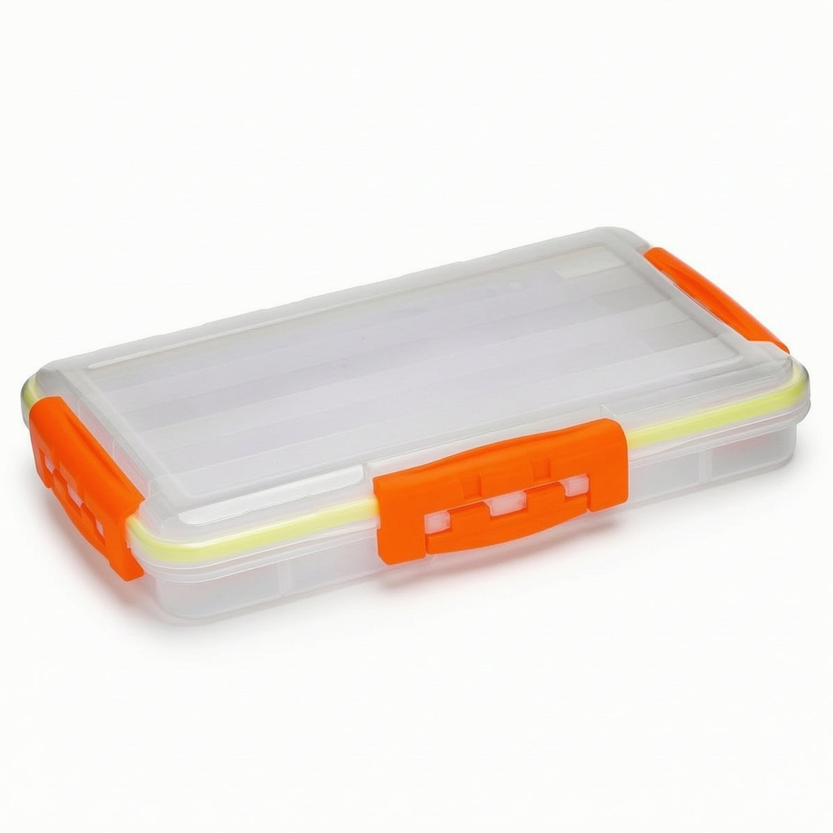 Angling Gear Box Resistant Fishing Accessory Organizer with Compartments Clear Fishing Tackle Box for Fishermen