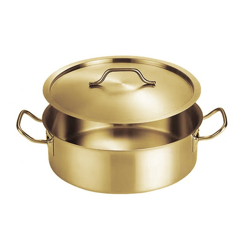30CM / Gold Clear W Lid