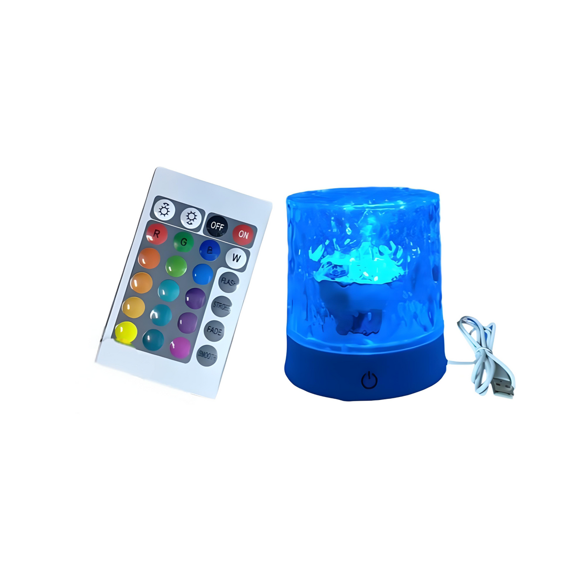 Water Ripple Rotating Night Light, Romantic Mood Lamp