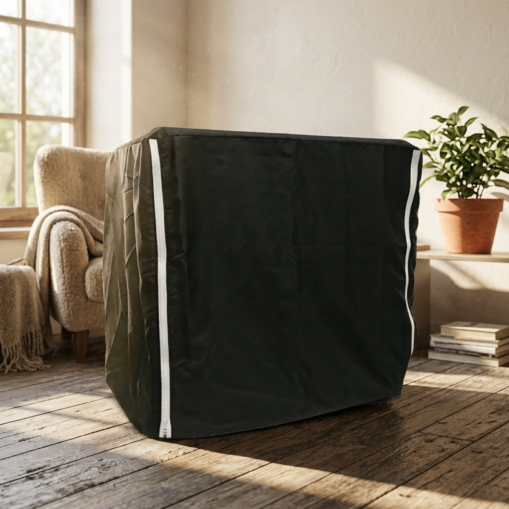 Bird Cage Cover and Dust Guard, Polyester Full Bird Cage Water-resistant Cover with Zipper, Light-Blocking Bird Cage Dust Cover for Parrot Parakeet