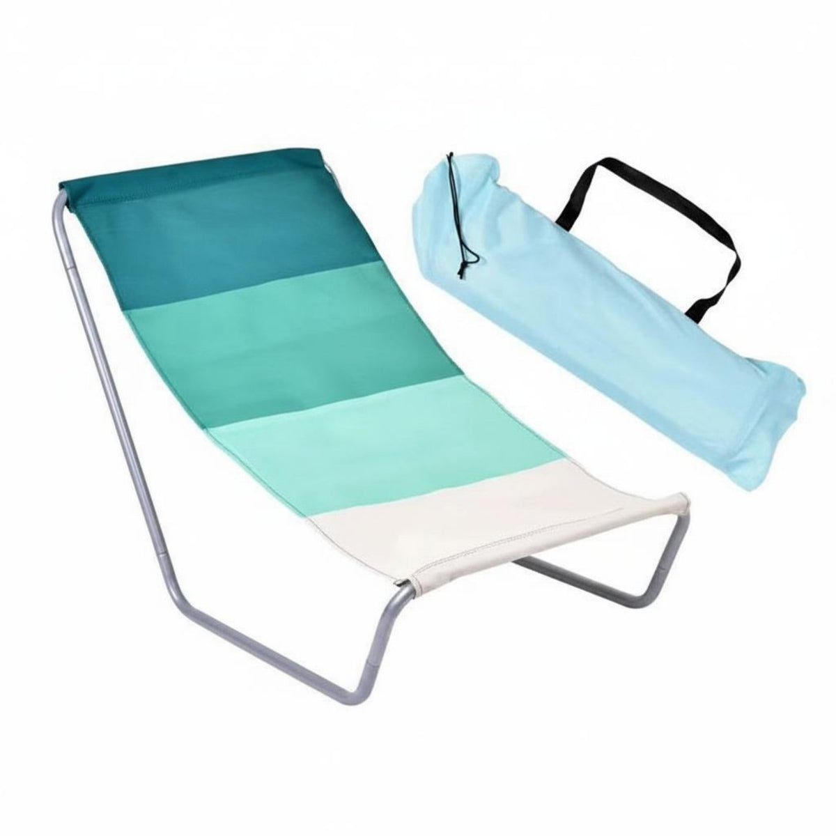 Lightweight Camping Recliner Foldable Portable Beach Chair Comfortable Folding Suspended Lounger for Patio