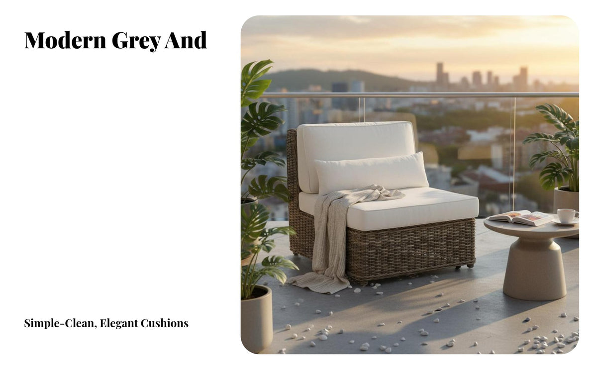 4 Pieces Handwoven features 4-Piece Woven Seating Arrangement Weather-withstandant Outdoor Furniture long-lasting Construction outdoor seating set thickly padded upholstered pads for Guesthouse Owners, Homeowners, Families, Balcony, Garden, rearyard, Porc