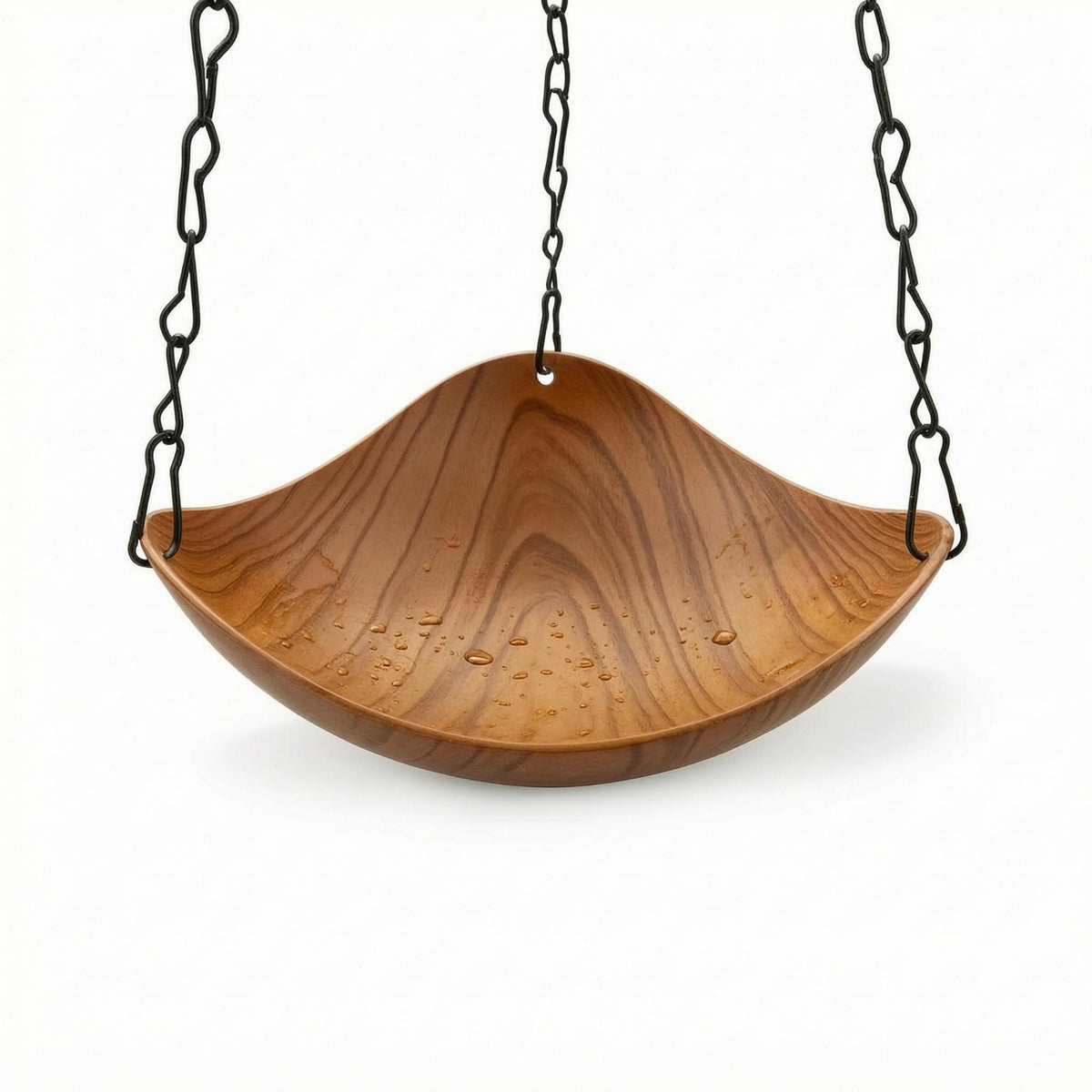 Hanging Bird Bath Feeder 2 in 1 Garden Accessory Perch-Friendly for Patio