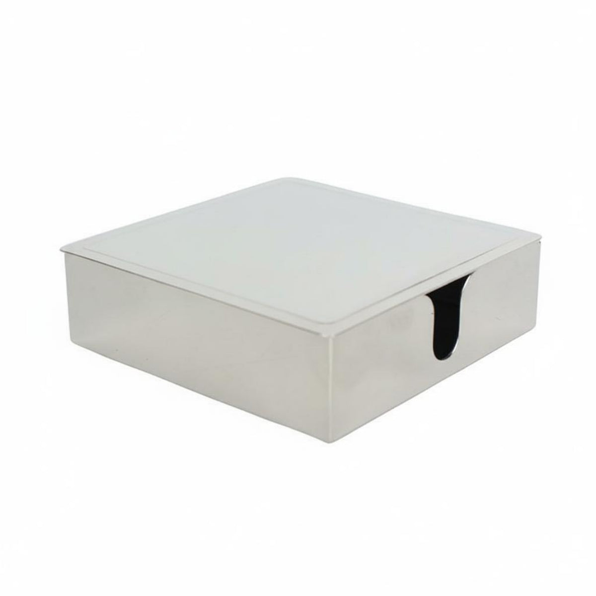 Stainless Steel Tissue Box Decorative Square Tissue Box Thickened Napkin Dispenser for Hotel