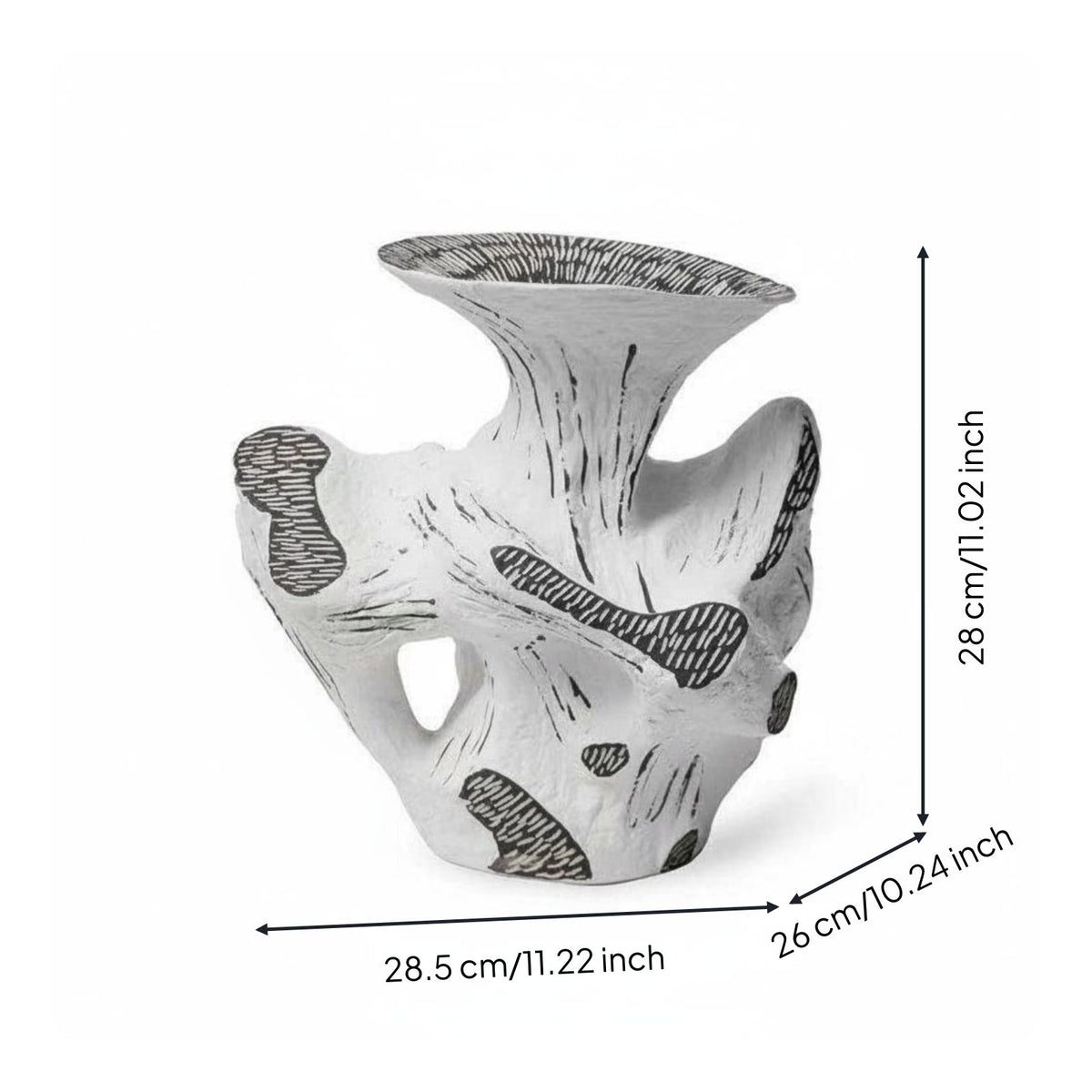 Art Vase Stable Base Decorative Vase Easy to Clean Home Decor for Hotel, Sales Office