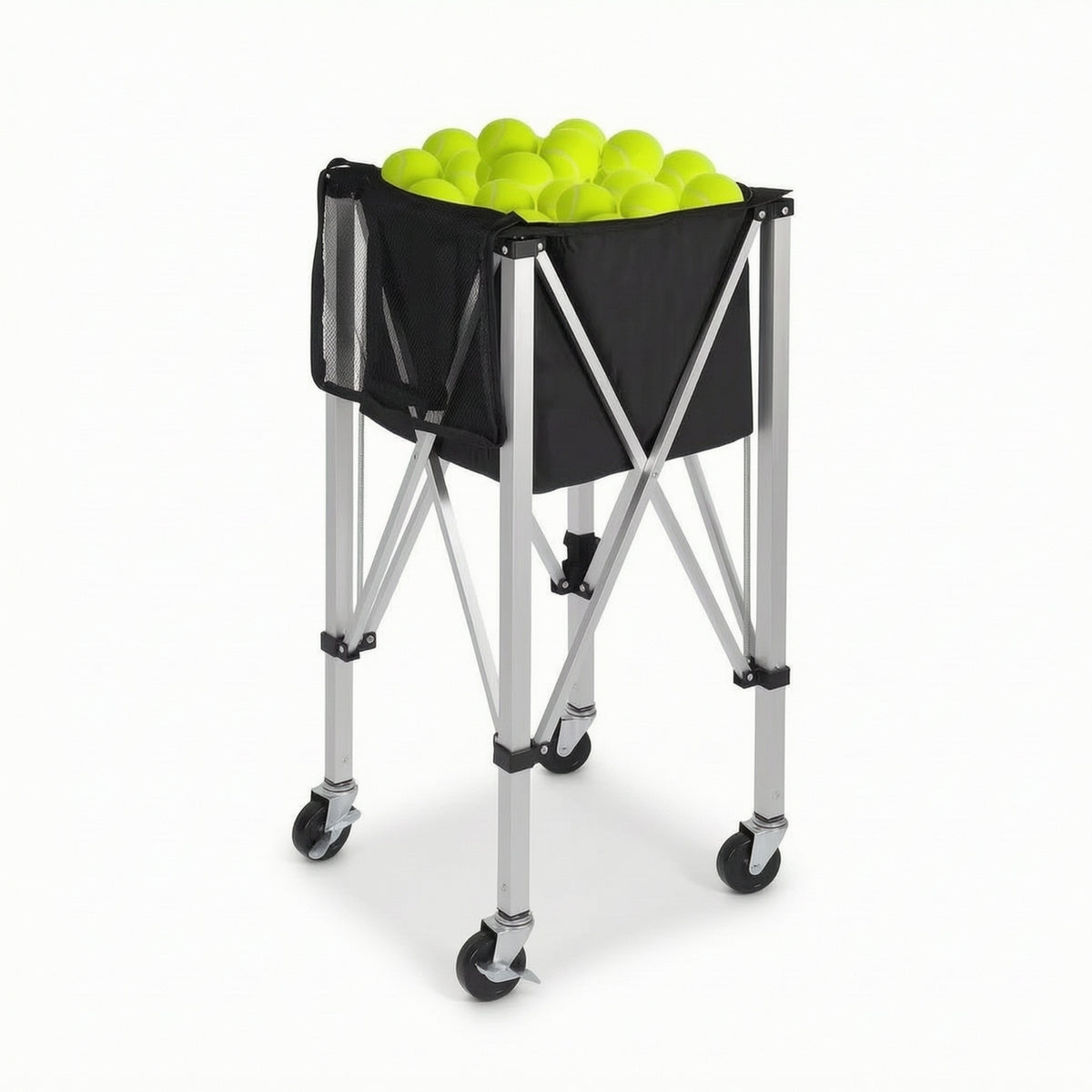 Tennis Ball Cart Wheeled Tennis Training Assistant Equipment for Training Practices