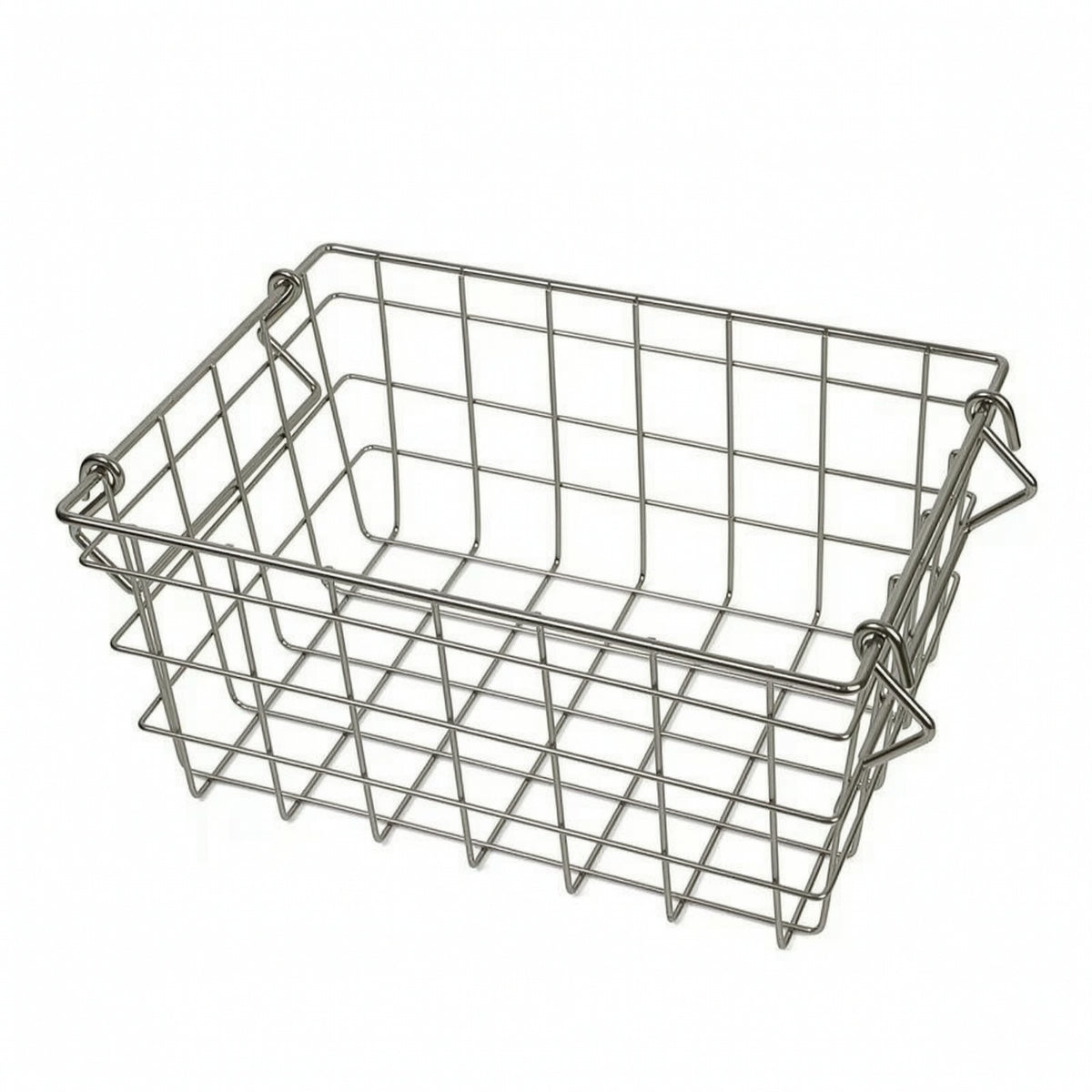 Basket with Handle Metal Wire Basket with Handle Sturdy for Countertop, Closet